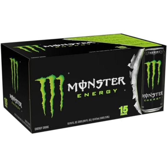 Monster Energy Drink: Green Original, 16 fl. oz. 15 pack cans