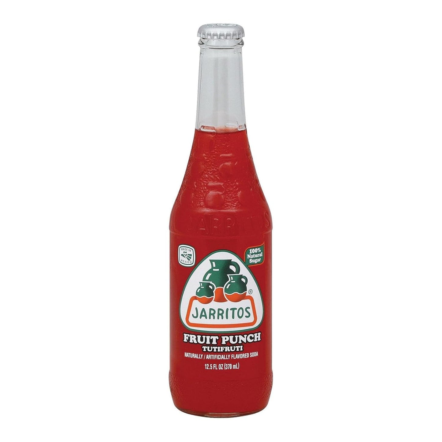 Jarritos Soda: Fruit Punch - Glass Bottles, 12.5 fl. oz., 24 pack bottles