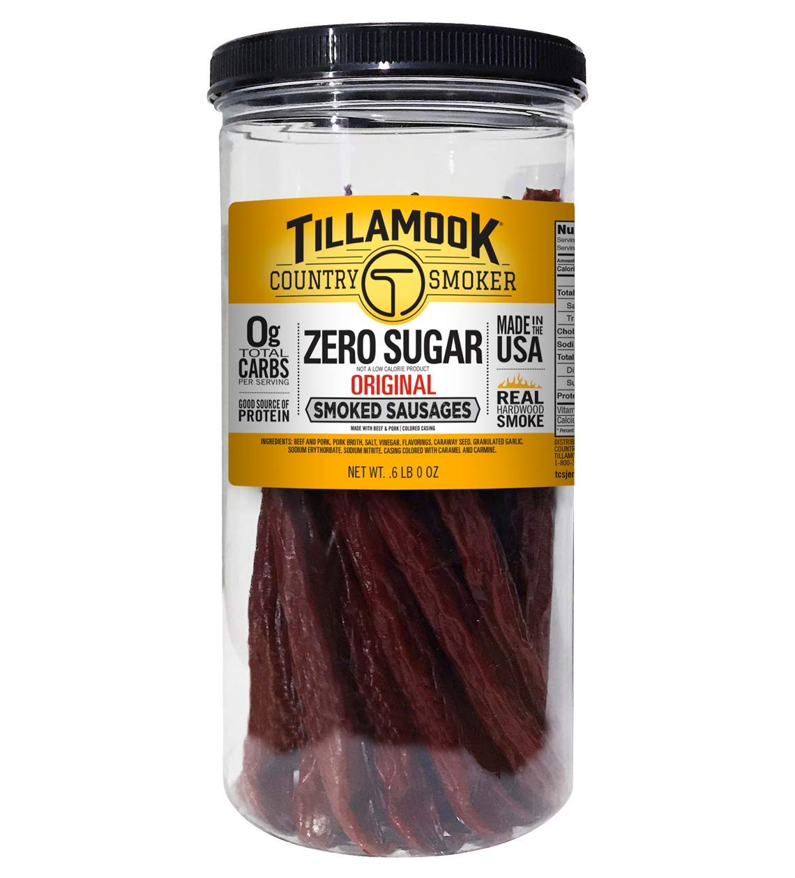 Tillamook Country Smoker: Real Hardwood Smoked Sausages, Original Beef, 20 Pack