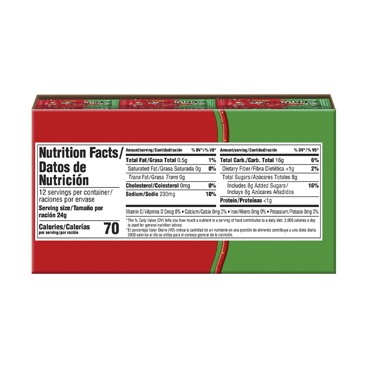 Mexican Candy: Lucas Salsagheti Watermelon Flavored Hot Candy Strips and Tamarind Sauce, 12 Pack