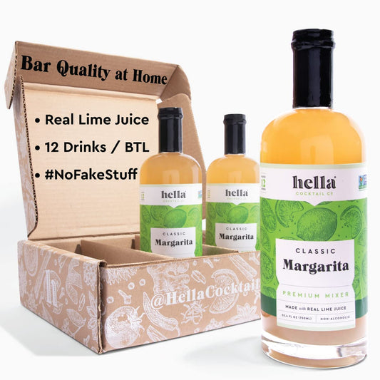 Cocktail: Hella Cocktail Co.: Classic Margarita - Premium Cocktail Mixer, 3 Bottles