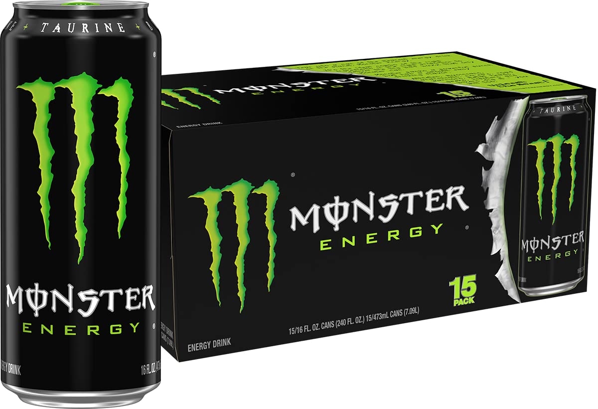 Monster Energy Drink: Green Original, 16 fl. oz. 15 pack cans