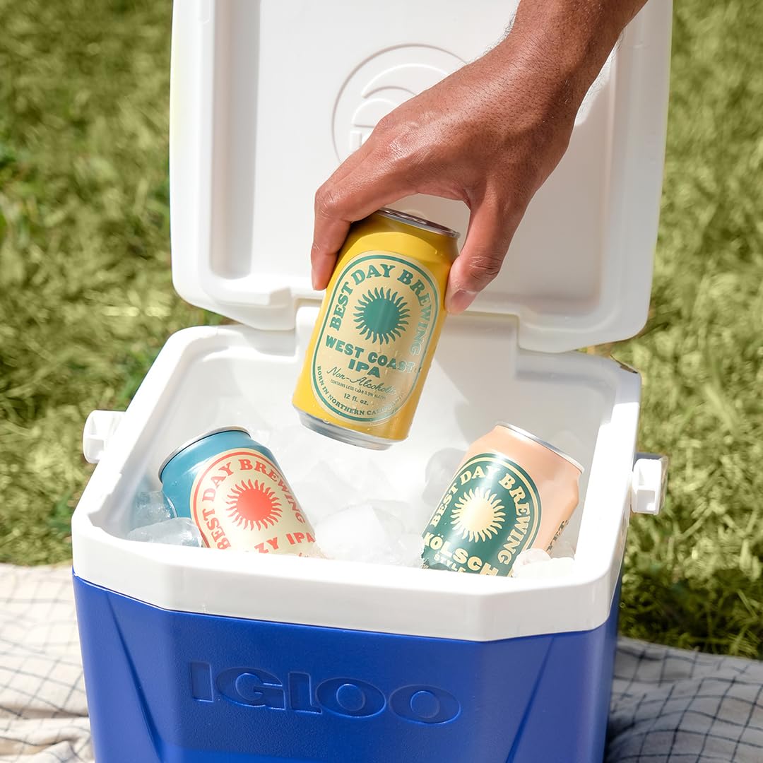 Beer: Best Day Brewing: West Coast IPA - Premium Non-Alcoholic Beer, 12 Pack Beer