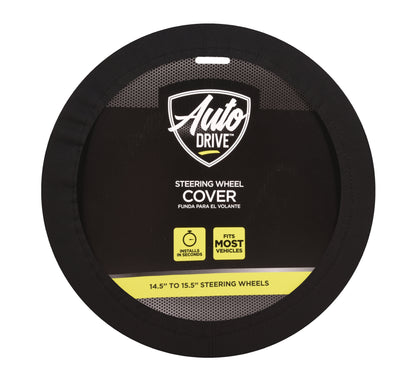 Auto Drive: Steering Wheel Cover - Neoprene Waterproof, Black