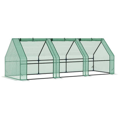 Outsunny: Garden Cover - 9' x 3' x 3' UV Protected Waterproof Greenhouse Cover, Green