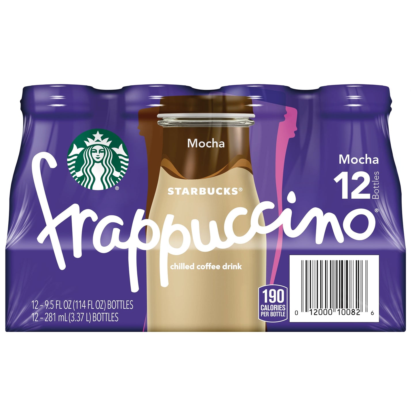 Starbucks: Frappuccino Mocha Iced Coffee Drink, 12 Pack Bottles
