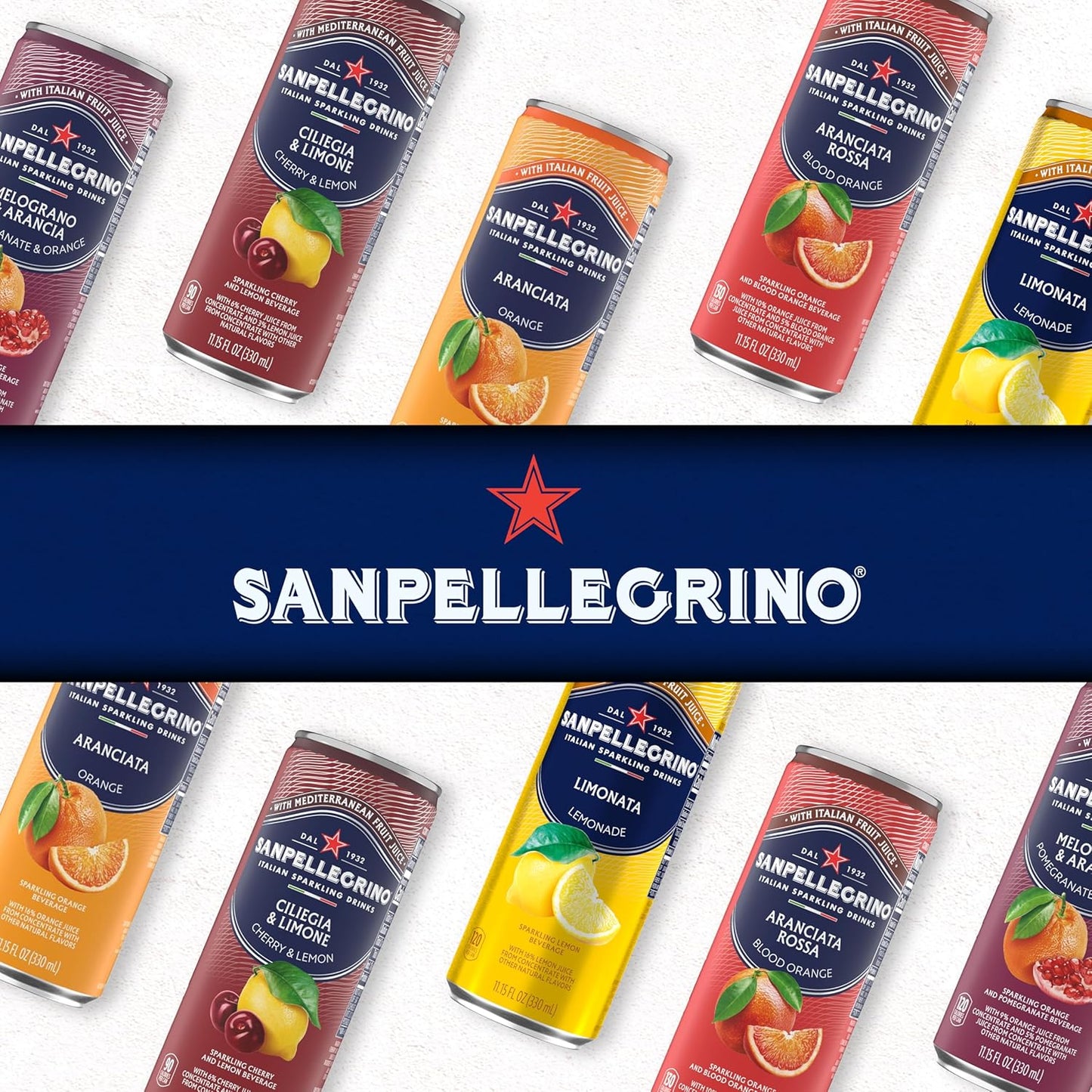 San Pellegrino: Aranciata Sparkling Orange, Italian Sparkling Drink, 11.15 oz. 24 Pack