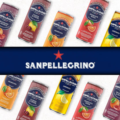 San Pellegrino: Aranciata Sparkling Orange, Italian Sparkling Drink, 11.15 oz. 24 Pack