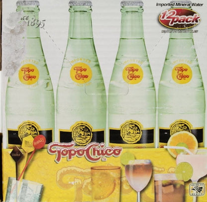 Topo Chico: Sparkling Mineral Water, Glass Bottles, 12 fl. oz., 12 Pack