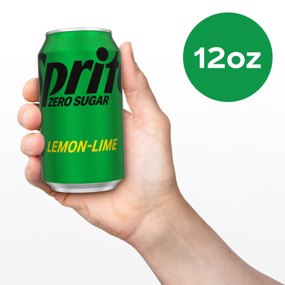 Sprite: Zero Sugar, Lemon Lime Soda Pop, 12 fl. oz., 12 Pack Cans