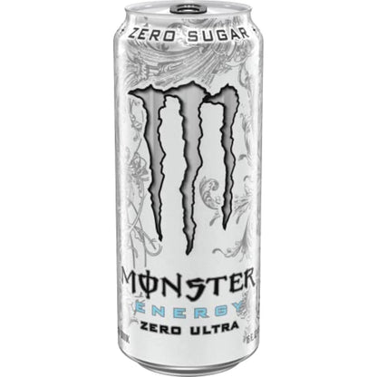 Monster Energy Drink: Zero Ultra, Sugar Free Energy Drink, 16 oz. 12 pack