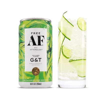 Cocktail: FREE AF: Gin & Tonic, Non Alcoholic Cocktail Mixer, 12 Pack