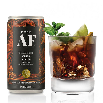 Cocktail: FREE AF: Gin & Tonic - Non Alcoholic Cucumber G&T, Premium Cocktail Mixer, 12 Pack Cans