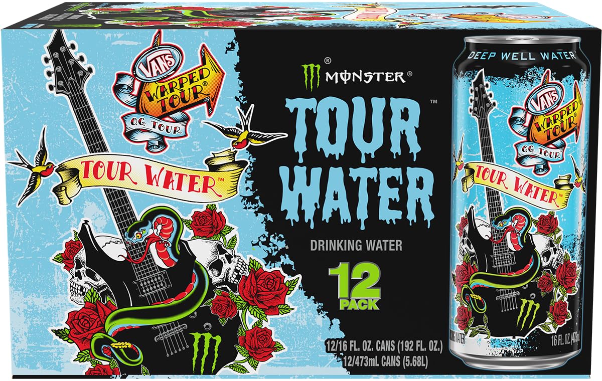 Monster Energy Drink: Tour Water by Monster Energy, Deep Well Water, 16 fl. oz. 15 pack cans