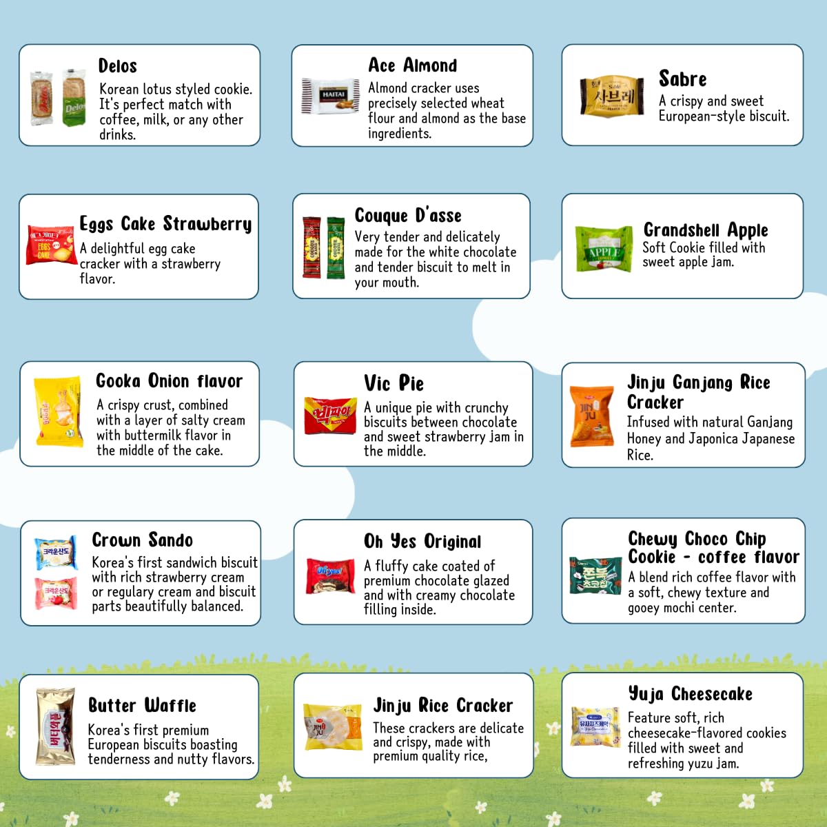 Snack Box: Korean Variety Pack, 50 Different Snacks