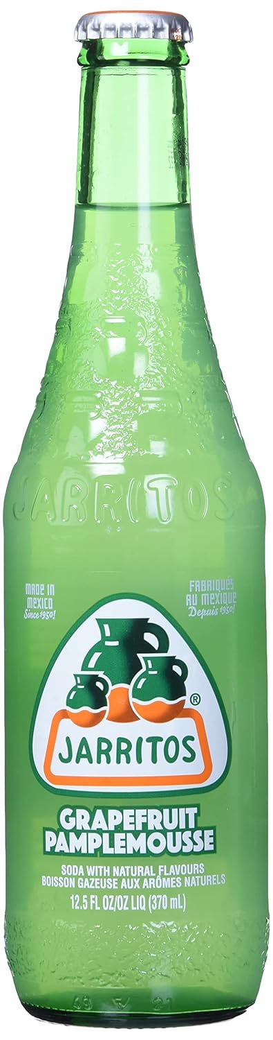 Jarritos Soda: Grapefruit - Glass Bottles, 12.5 fl. oz., 24 pack bottles
