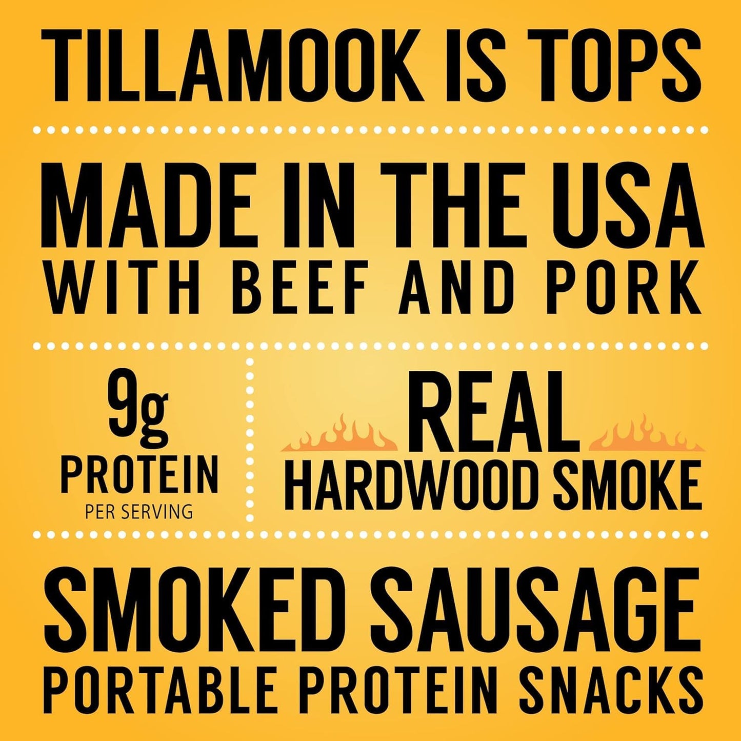 Tillamook Country Smoker: Real Hardwood Smoked Sausages, Original Beef, 20 Pack