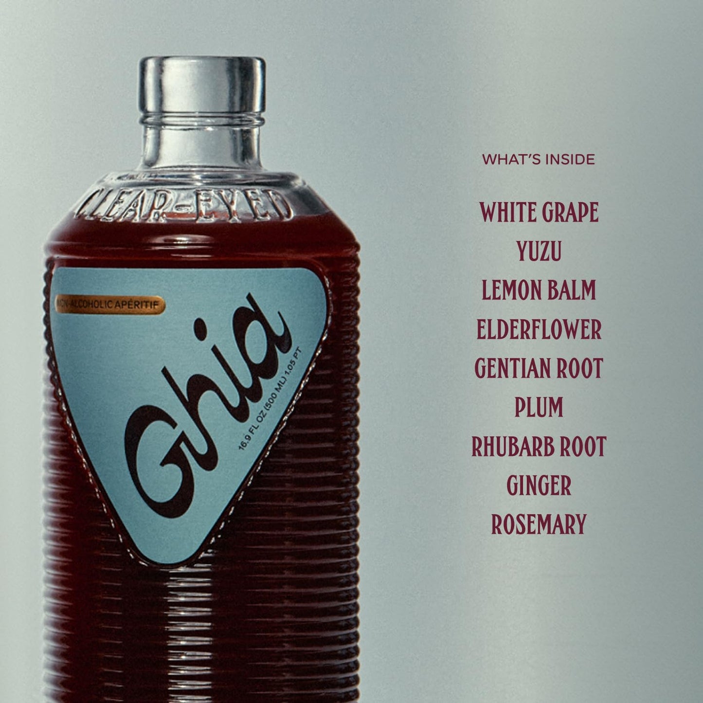 Spirit: Ghia: Non-Alcoholic Aperitif - Botanical Mediterranean Inspired Liqueur, 1 Bottle