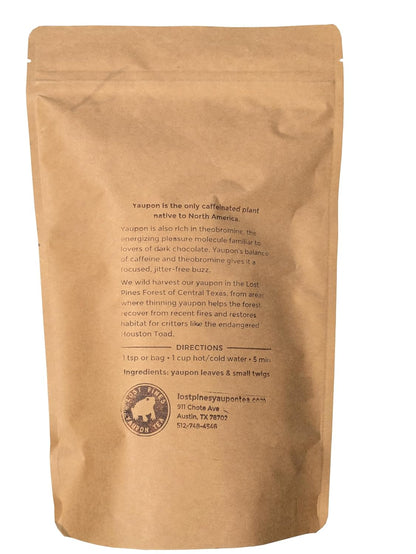 Lost Pines Yaupon Tea: Dark Roast, 50 Tea Bags