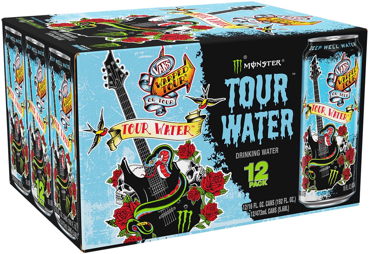 Monster Energy Drink: Tour Water by Monster Energy, Deep Well Water, 16 fl. oz. 15 pack cans