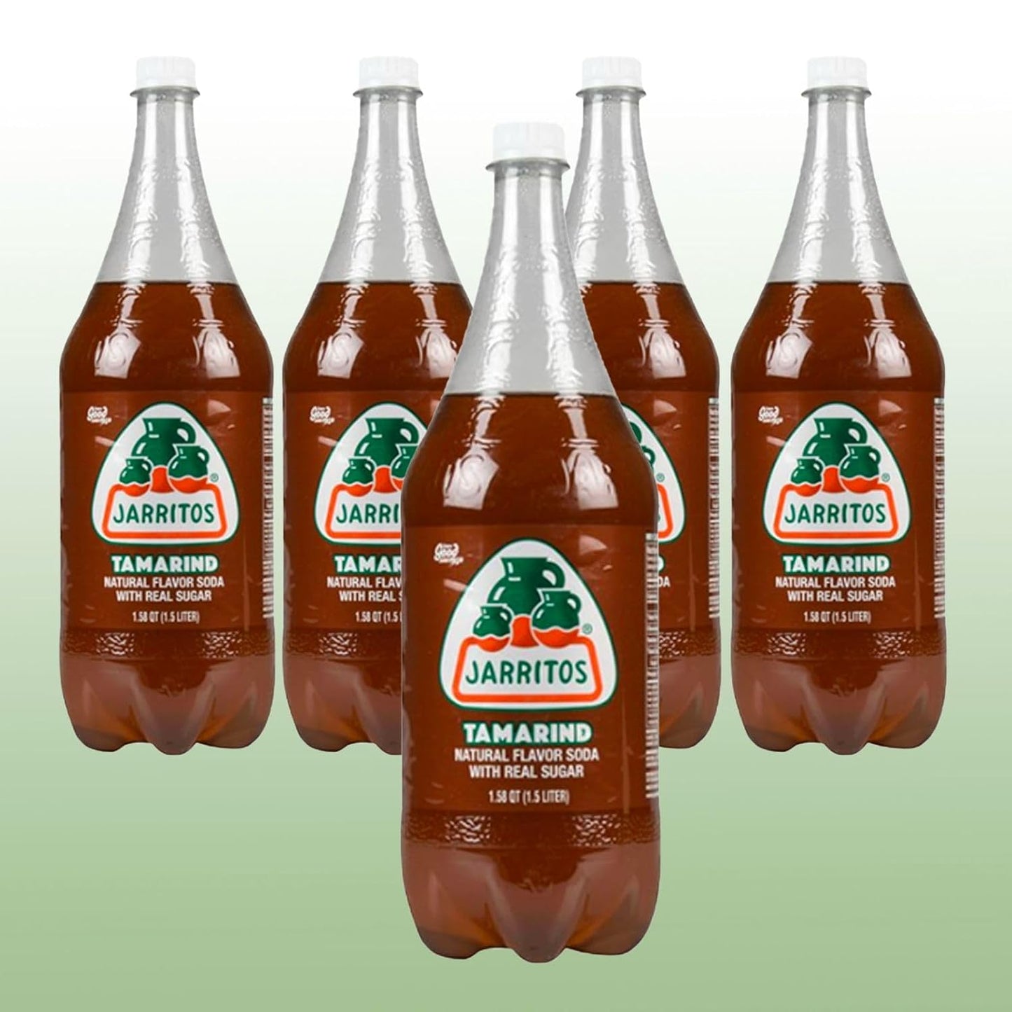 Jarritos Soda: Tamarind - Plastic Bottles 1.5 Liter, 5 pack bottles