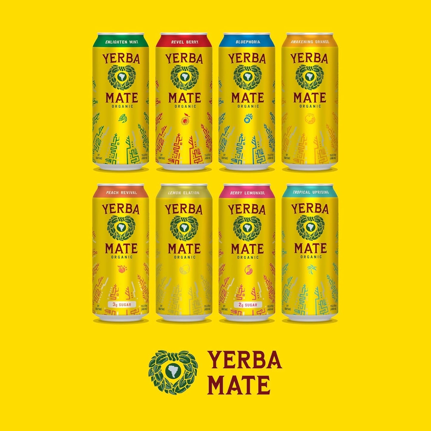 Guayakí Yerba Mate: Organic Energy Drink Alternative, Variety Pack, 12 pack Cans