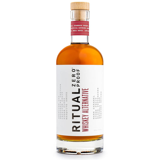 Spirit: RITUAL ZERO PROOF: Whiskey Alternative - Award Winning Non Alcoholic Spirit, 1 Bottle