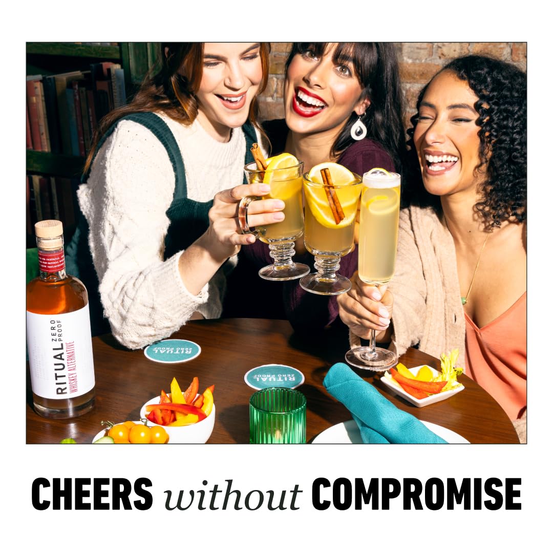 Spirit: RITUAL ZERO PROOF: Whiskey Alternative - Award Winning Non Alcoholic Spirit, 1 Bottle