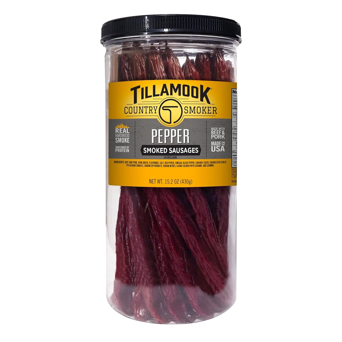 Tillamook Country Smoker: Real Hardwood Smoked Sausages, Original Beef, 20 Pack