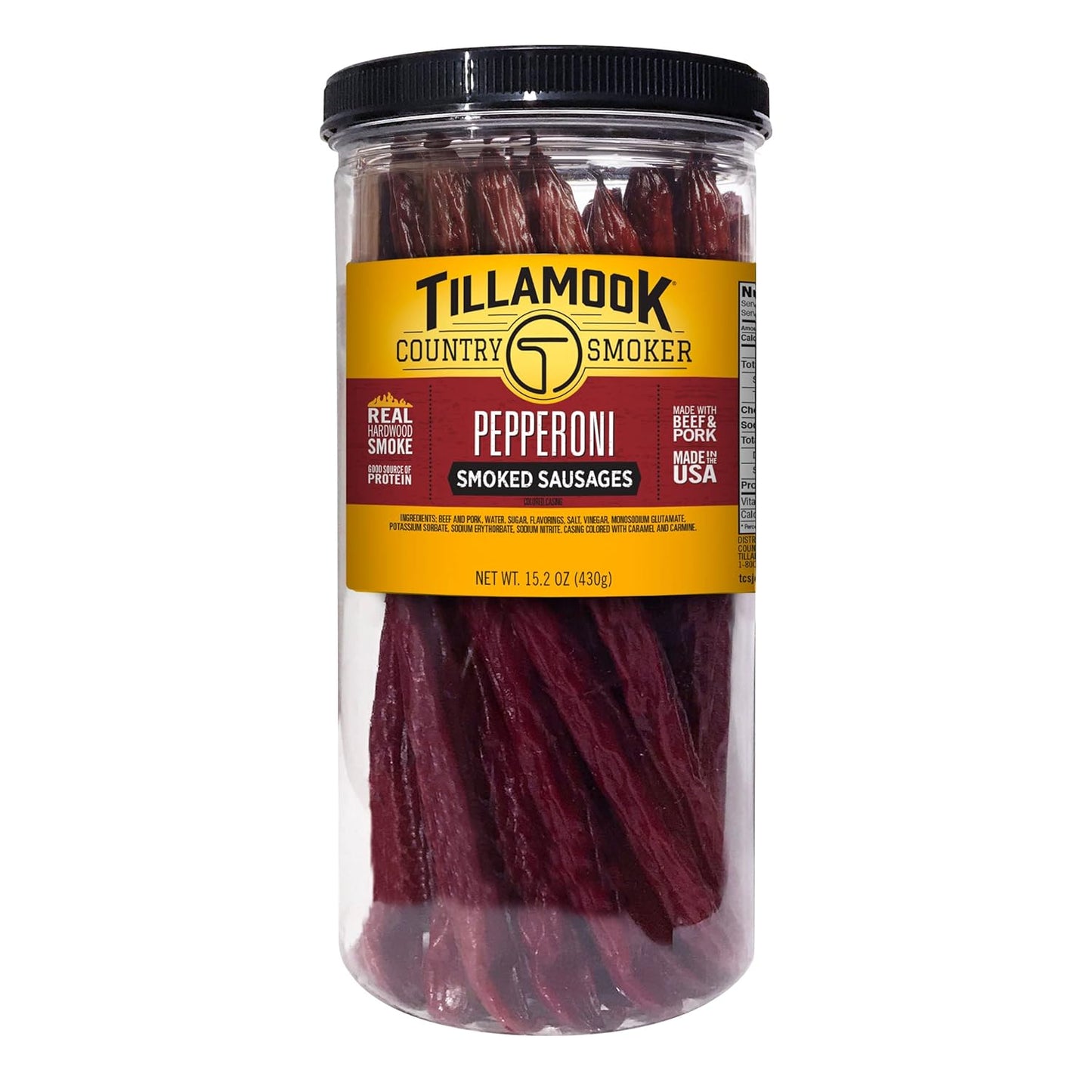 Tillamook Country Smoker: Real Hardwood Smoked Sausages, Original Beef, 20 Pack