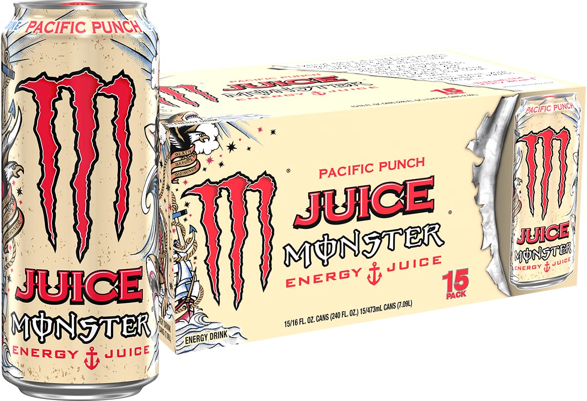 Monster Energy Drink: Juice Monster Pacific Punch, 16 fl. oz. 15 pack cans