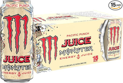 Monster Energy Drink: Juice Monster Pacific Punch, 16 oz., 15 pack