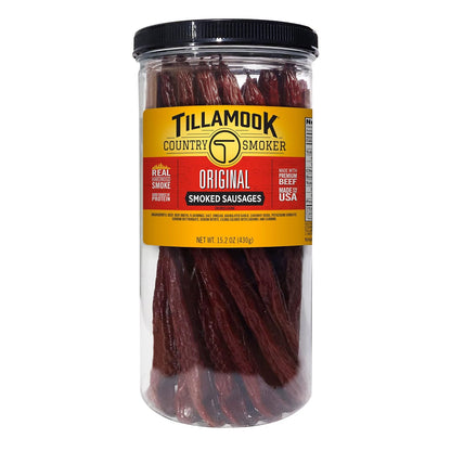 Tillamook Country Smoker: Real Hardwood Smoked Sausages, Hunter's Sausage Meat Sticks, 36 Pack