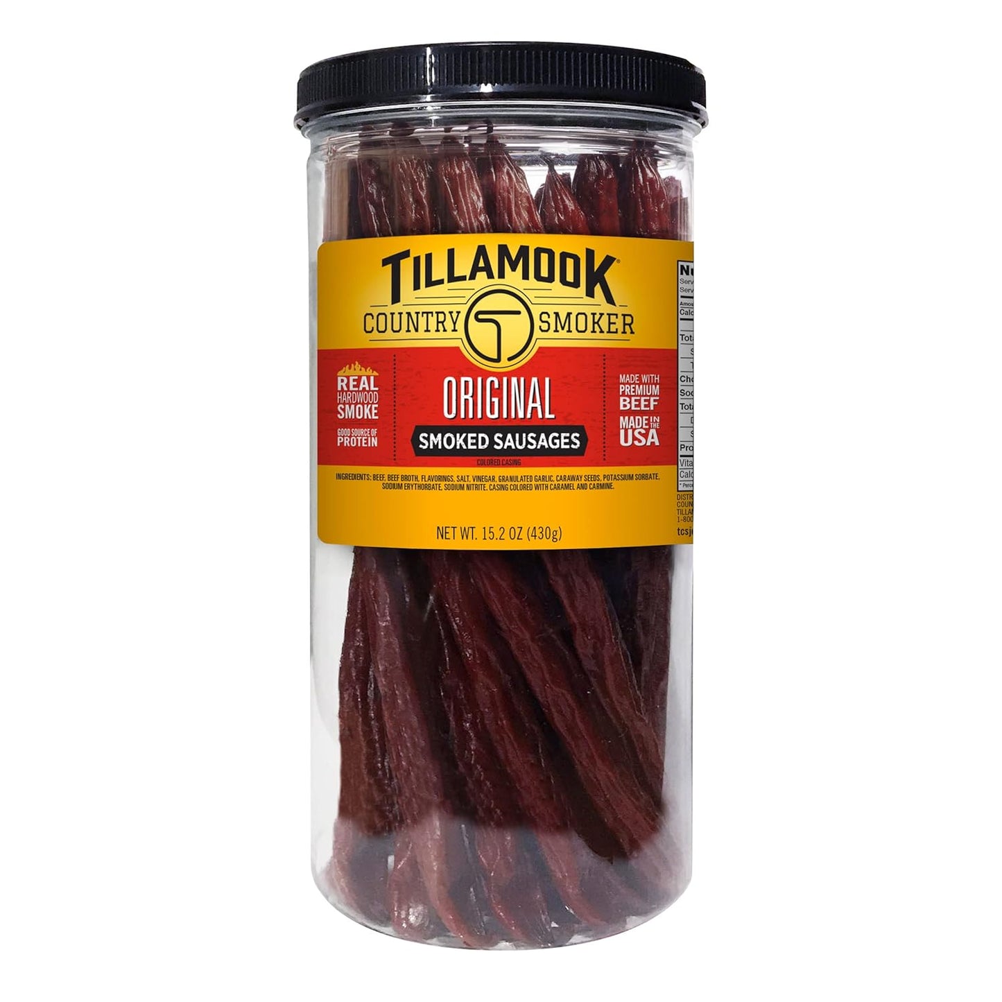 Tillamook Country Smoker: Real Hardwood Smoked Sausages, Original Beef, 20 Pack