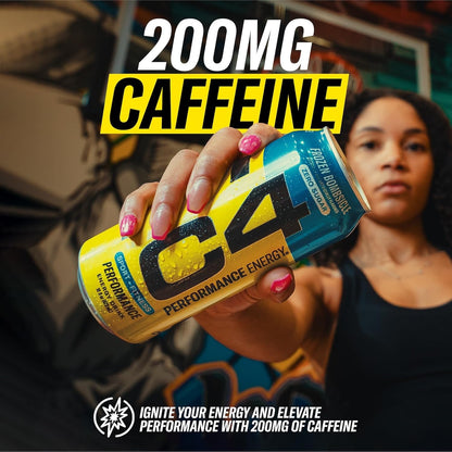 Cellucor C4 Performance Energy Drink: Frozen Bombiscle, 12 fl. oz. 12 pack cans