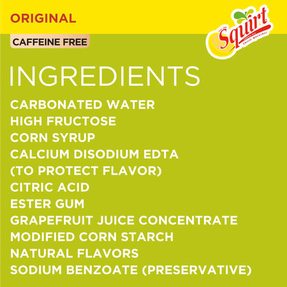 Squirt: Grapefruit Soda Caffeine Free, 12 oz., 12 Pack