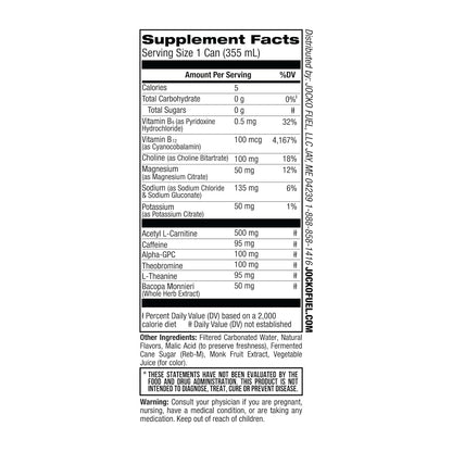 Jocko GO: Keto Energy Drink, Blue Raspberry, 12 Pack