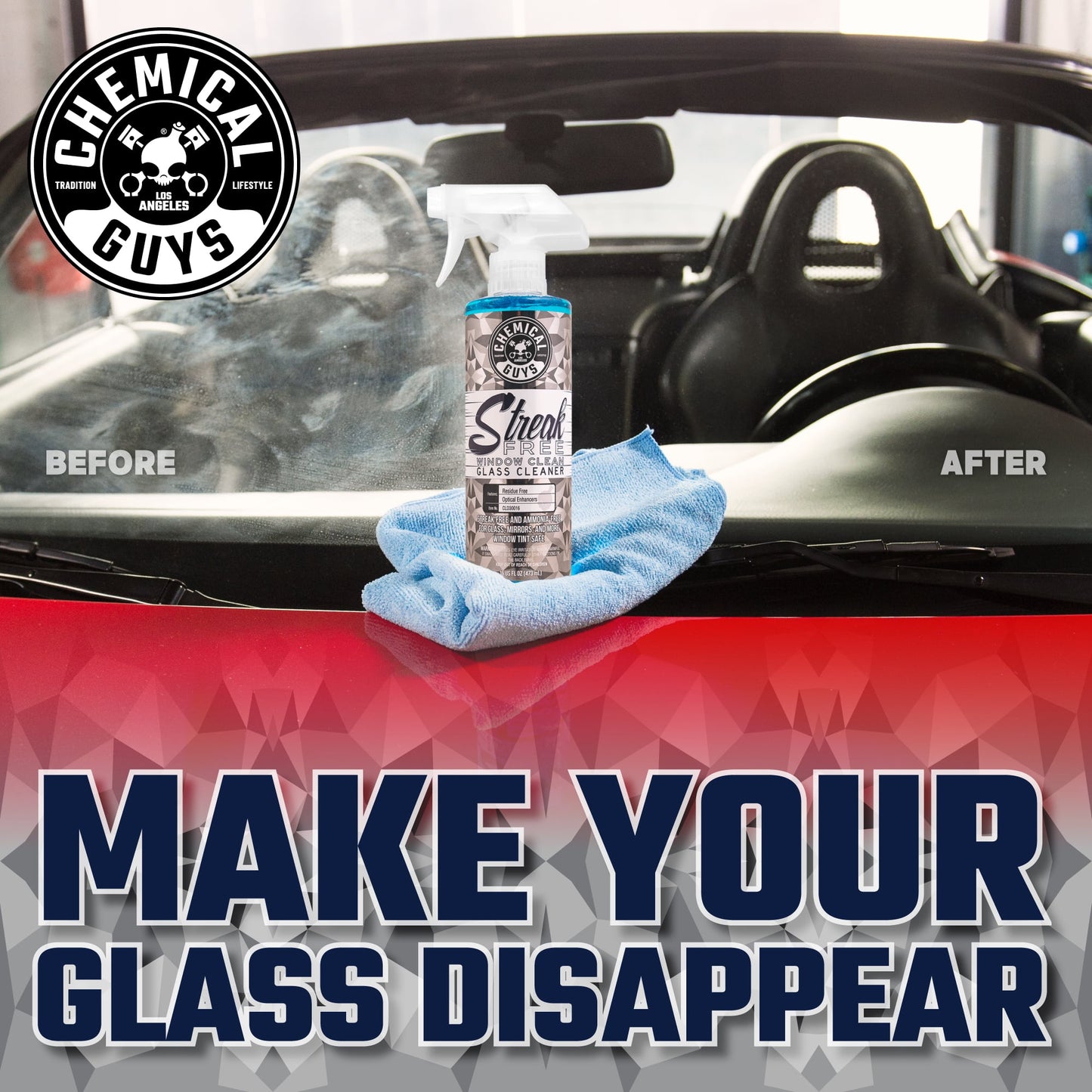 Chemical Guys: Streak Free Window Clean, 16 oz bottle