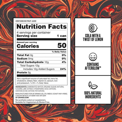 Cocktail: FREE AF: Cuba Libre, Non-Alcoholic Mocktail, 12 Pack