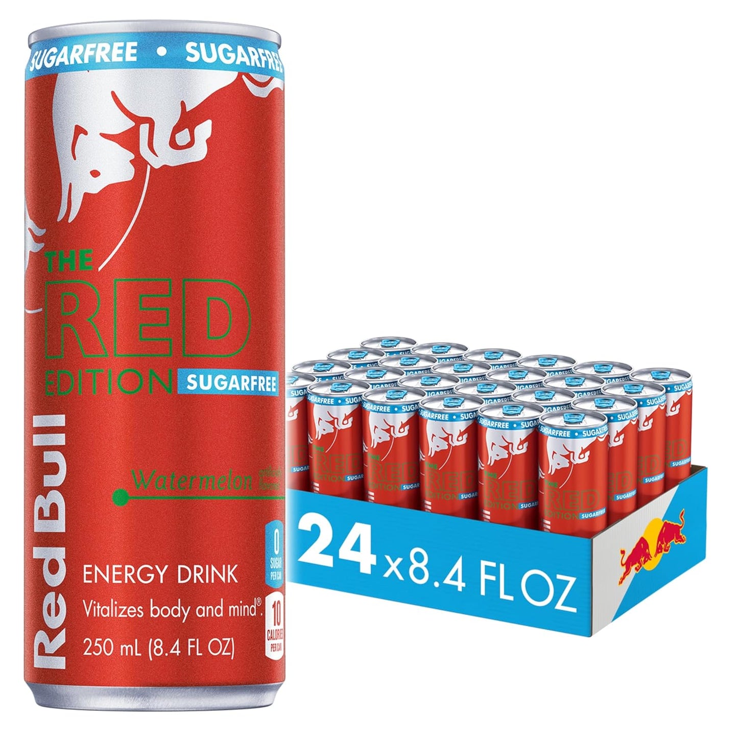 Red Bull: Sea Blue Edition, Sugar Free Juneberry Energy Drink, 12 oz., 24 Pack