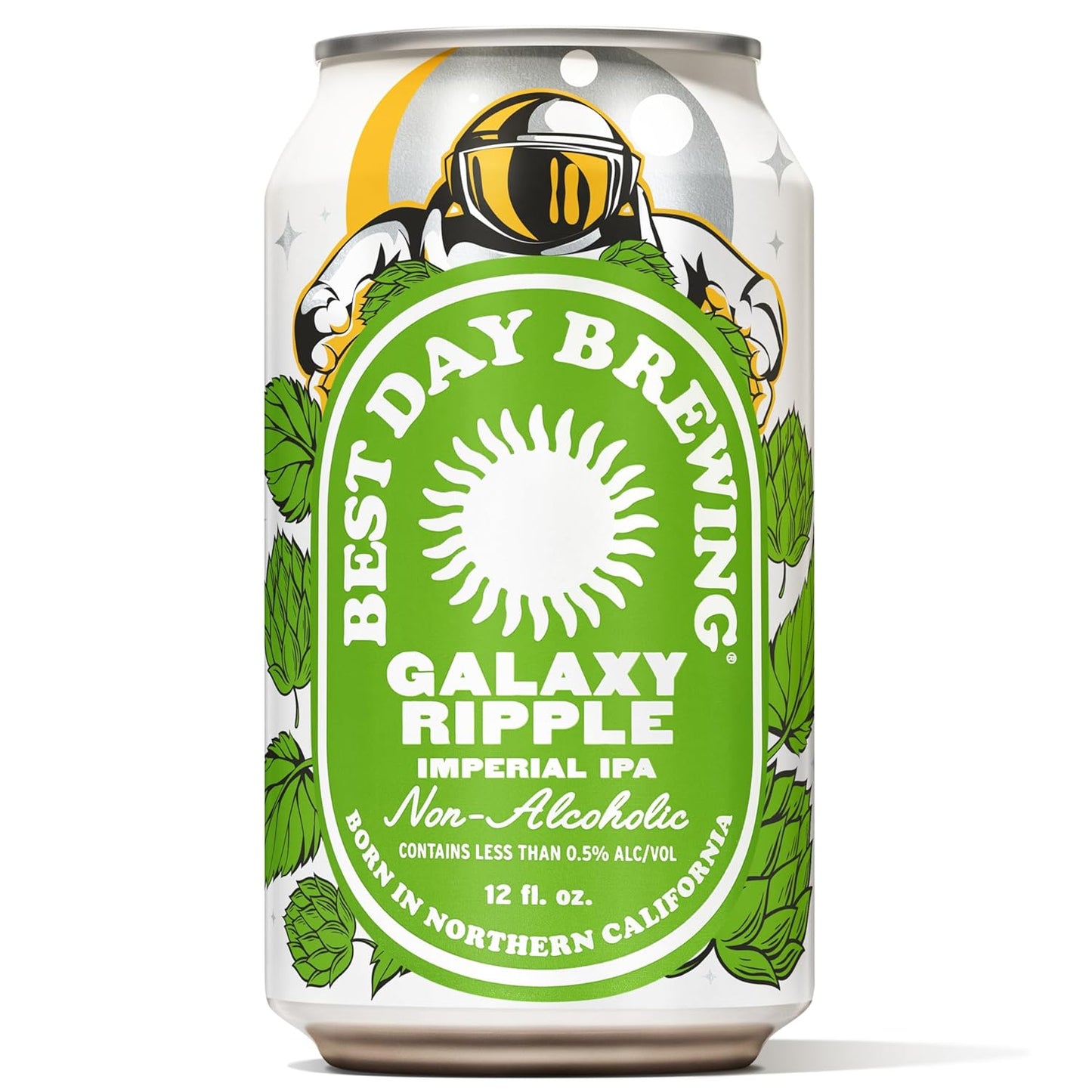 Beer: Best Day Brewing: West Coast IPA - Premium Non-Alcoholic Beer, 12 Pack Beer