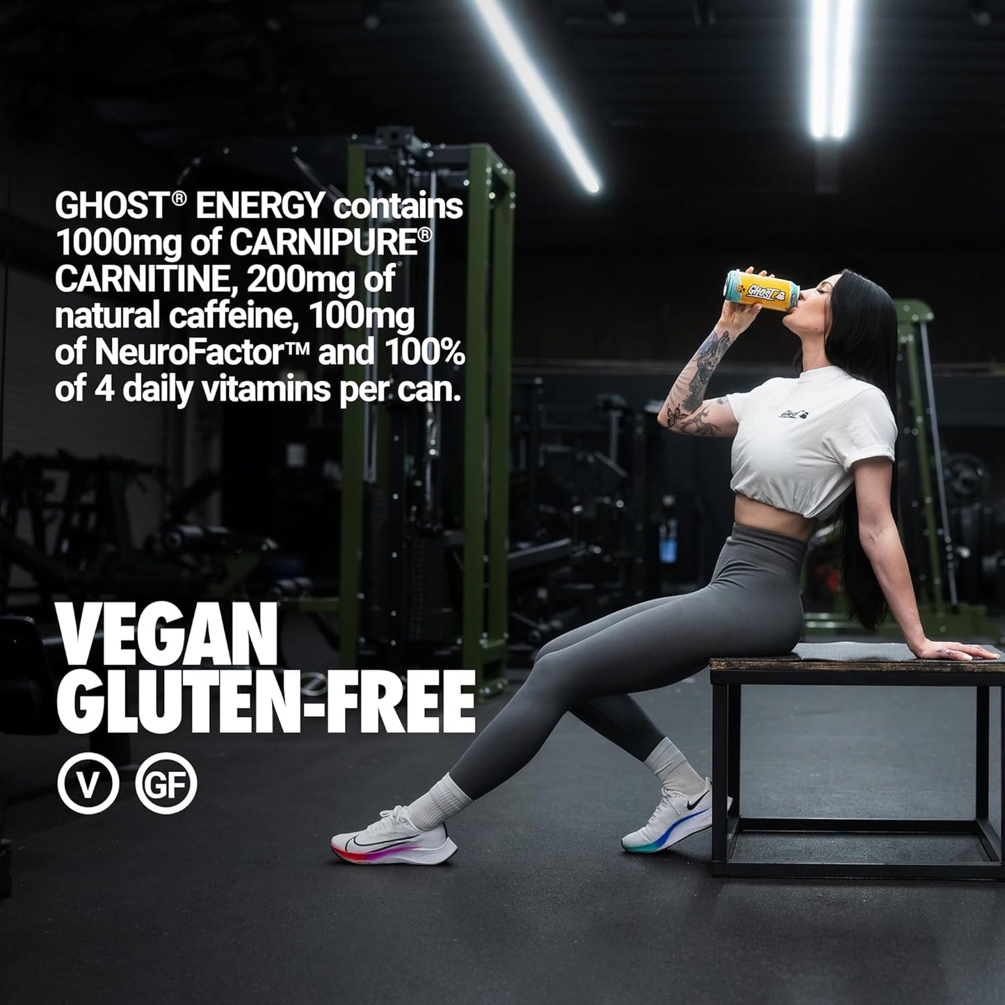 GHOST Energy Drink: Tropical Mango, 16 fl. oz. 12 pack cans