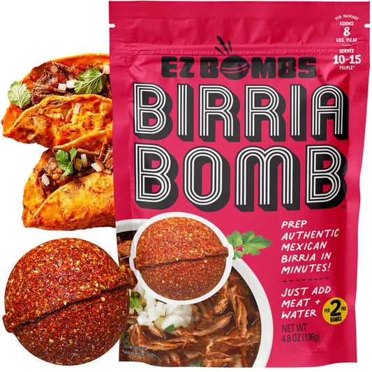 EZ Bombs: Birria Bomb Seasoning, 2 Pack, 4 Pieces