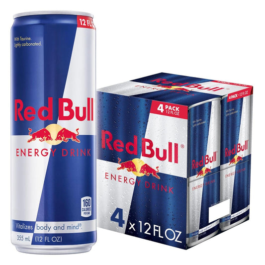 Red Bull: Energy Drink - Original, 12 fl. oz., 4 pack cans