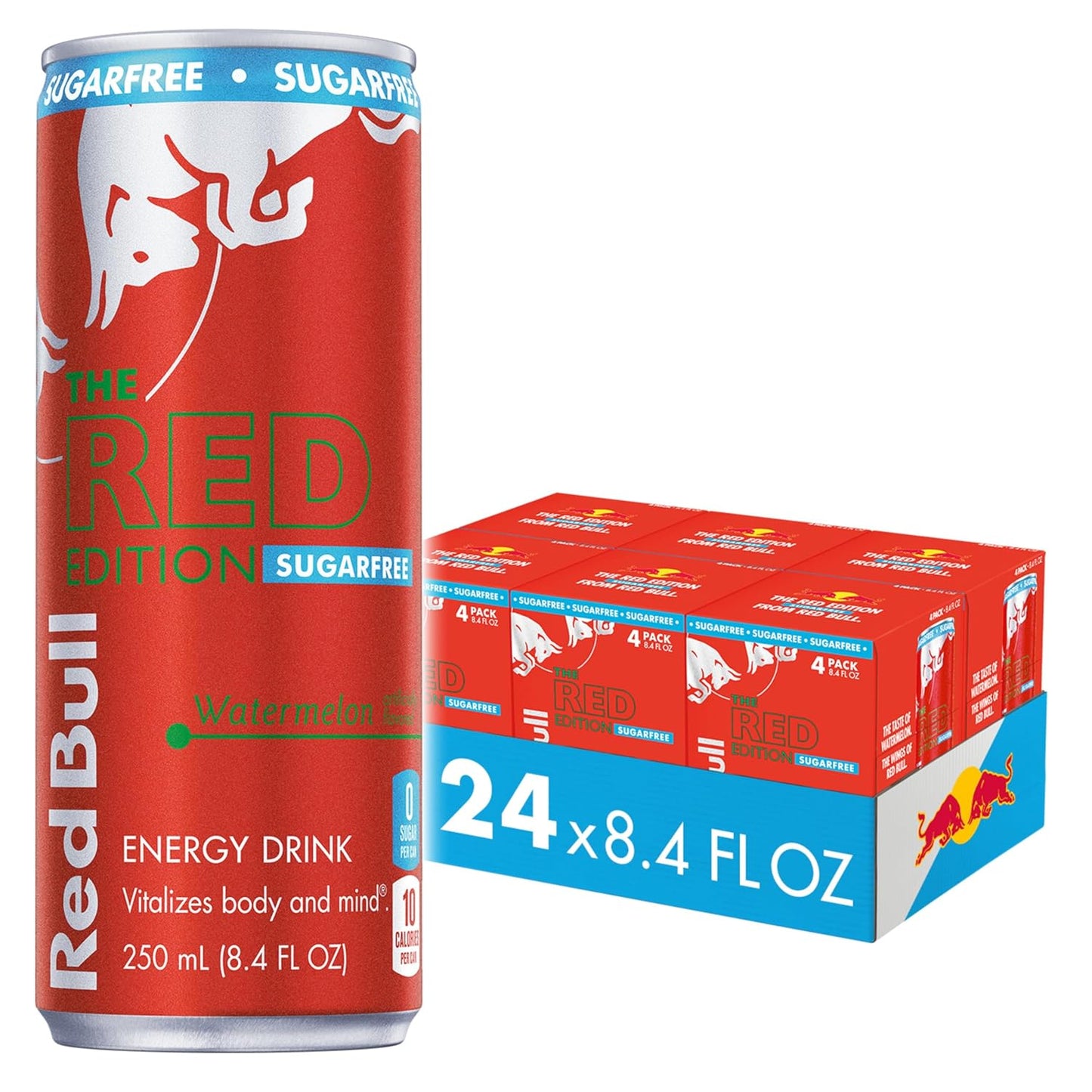 Red Bull: Sea Blue Edition, Sugar Free Juneberry Energy Drink, 12 oz., 24 Pack