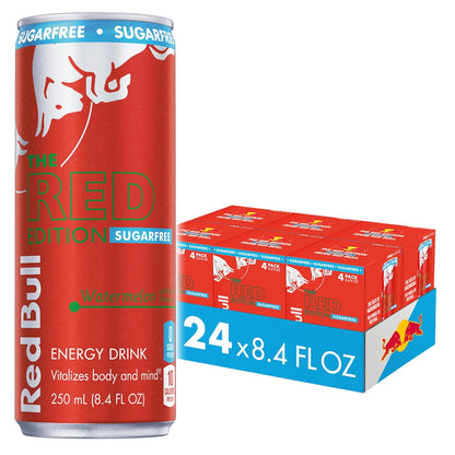 Red Bull: Sea Blue Edition, Sugar Free Juneberry Energy Drink, 12 oz., 24 Pack