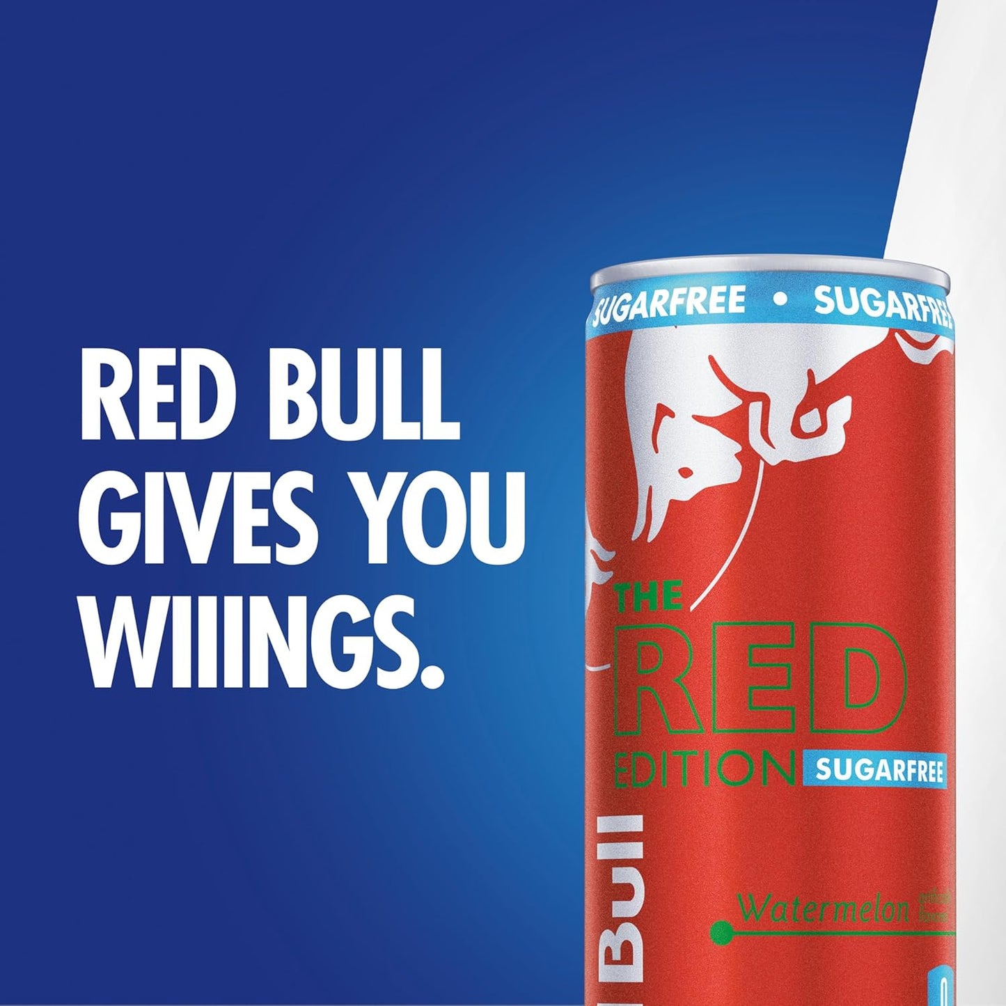 Red Bull: Red Edition Sugar Free Energy Drink - Watermelon, 12 fl. oz., 4 pack cans