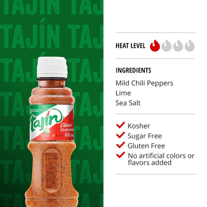 Tajín: Clásico Chile Lime Seasoning 5 oz., 2 Pack Bottles