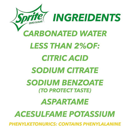 Sprite: Zero Sugar, 12 oz., 12 Pack