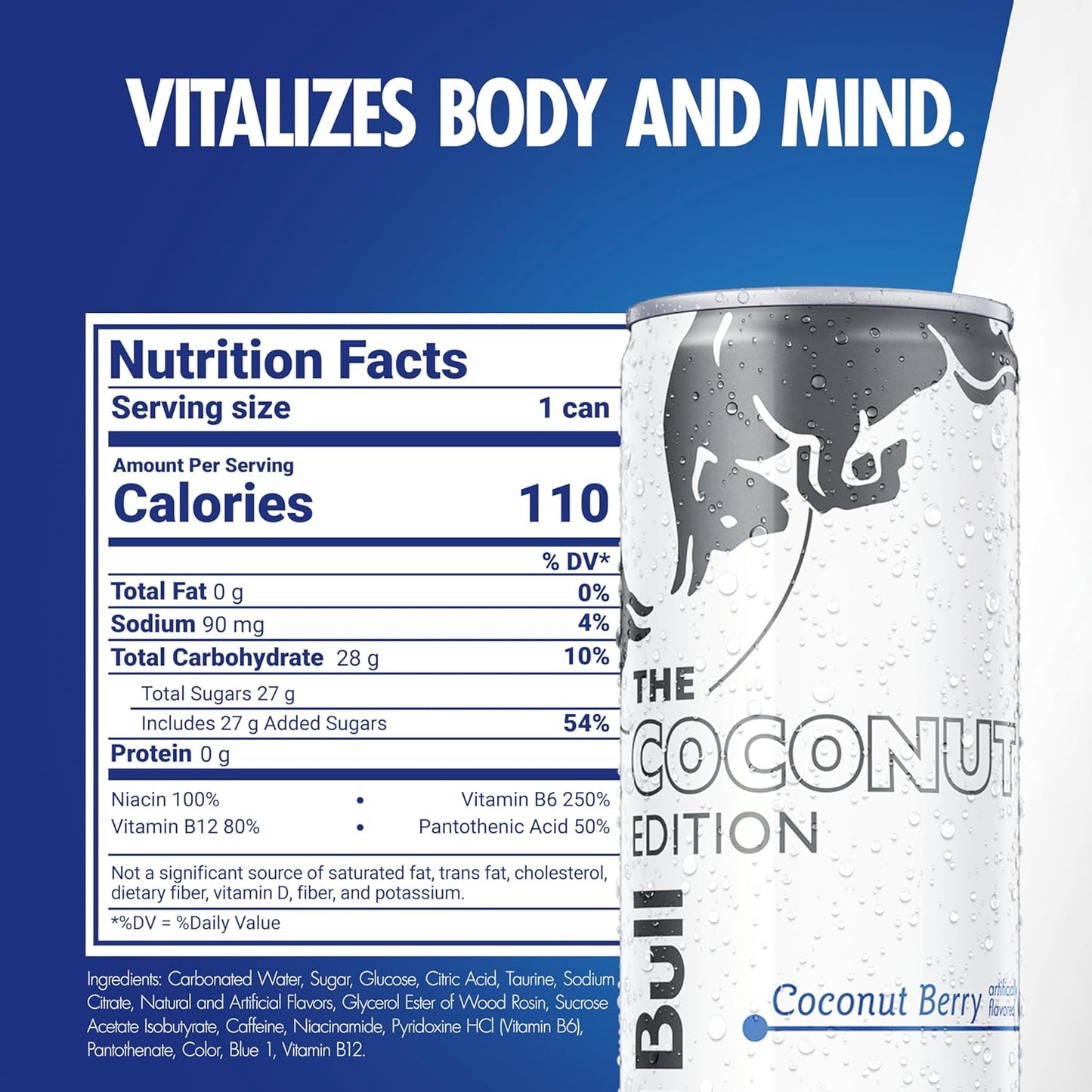 Red Bull: Coconut Edition, Coconut Berry Energy Drink, 8.4  oz., 24 Pack